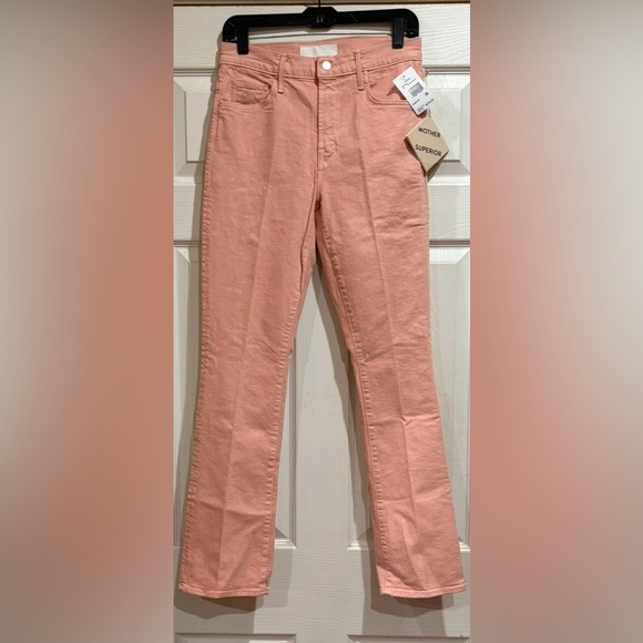 MOTHER NWT Denim- Insider Hoover Peach Parfait Jean - Picture 2 of 5